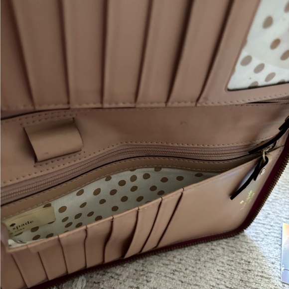 Kate Spade Fuchsia Large Zip Wallet - Picture 10 of 17